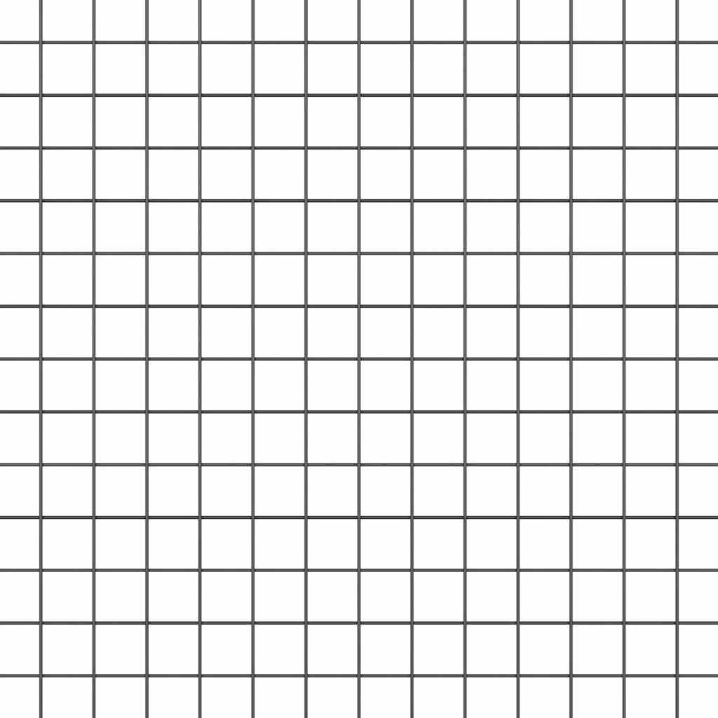 Zaun mit Pfosten Grau 0,5 x 25 m Stahl